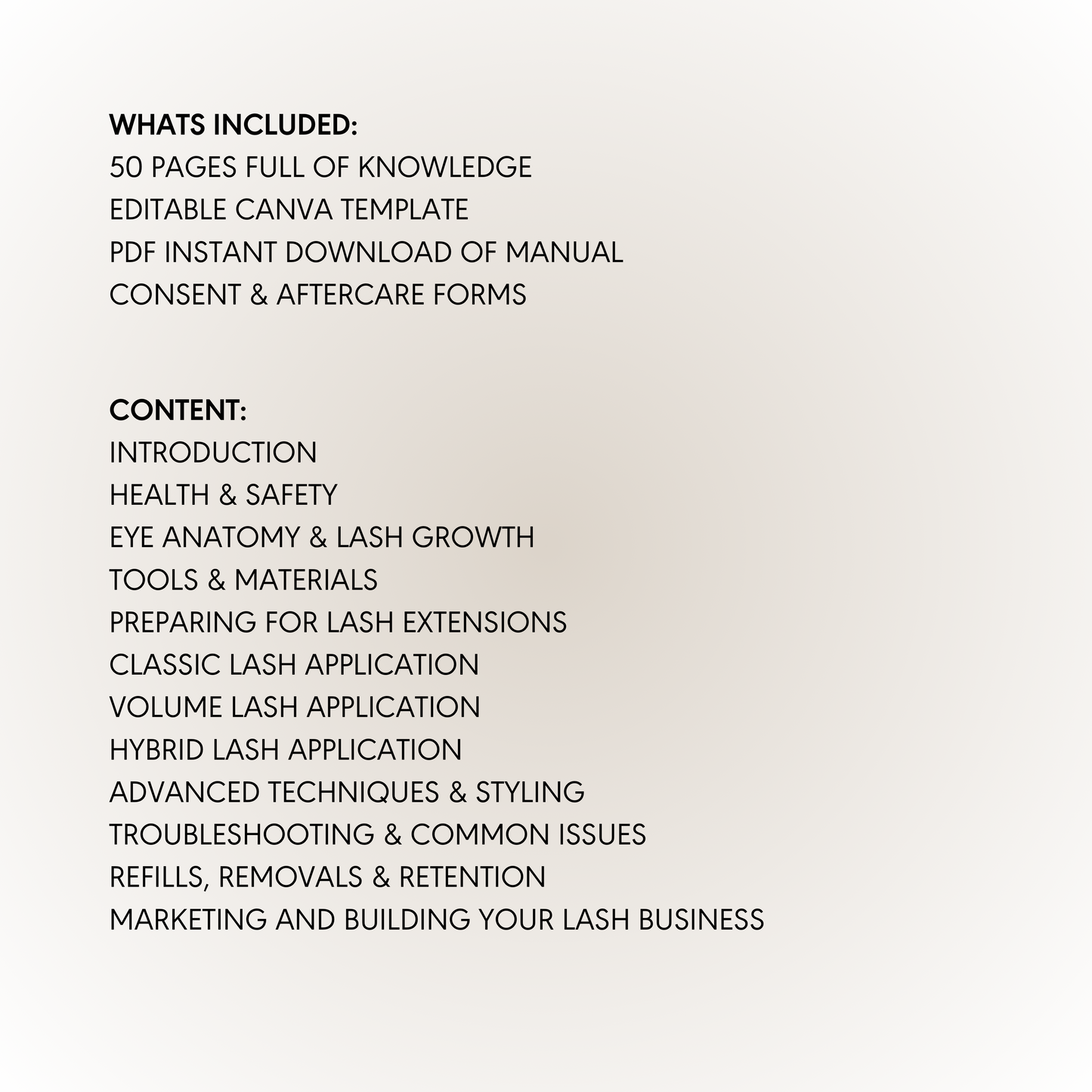 The Ultimate Lash Training Manual | Classic - Hybrid - Volume